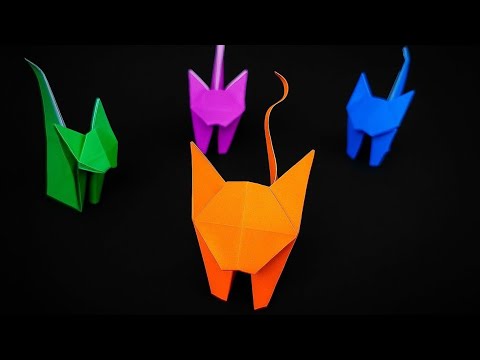 How to Make an Easy Origami Cat