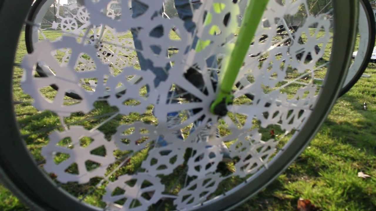Bicycle Wheel Animations Only Visible Through Video Camera