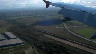 preview picture of video 'Aeroflot A319 flight SU859 approach, landing and taxiing in Saint-Petersburg'