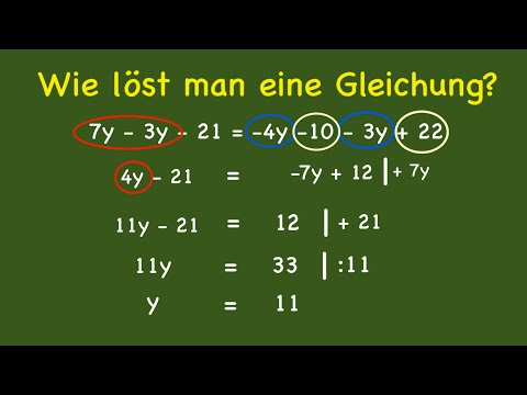 Gleichungen - Wie löst man eine Gleichung?
