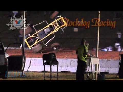 Michaela Dumesny  Wingless Rollover - Valvoline Raceway - Rockdog Racing Videos