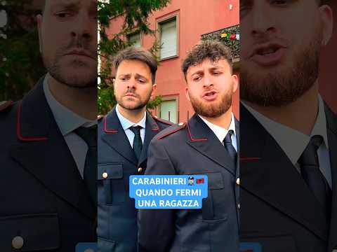 CARABINIERI 👮🏻‍♂️🇦🇱 - Quando Fermi UNA RAGAZZA 😂 / iPantellas & Emanuel Asllani