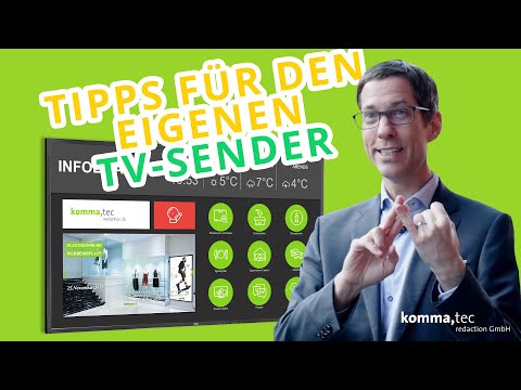 Digitales Schwarzes Brett: Tipps für den eigenen TV-Sender