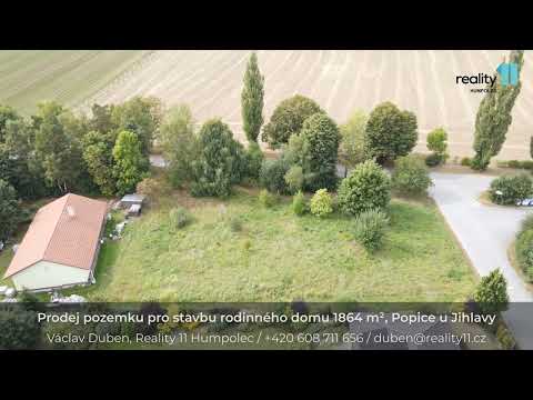 Prodej pozemku pro stavbu rodinného domu 1864 m², Popice u Jihlavy, Jihlava