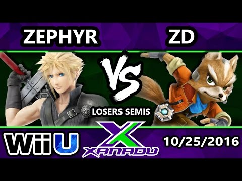 S@X 173 - Zephyr (Cloud) Vs. ZD (Fox) - SSB4 Losers Semis - Smash for Wii U - Smash 4