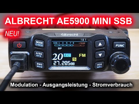 CB-Funk: Brandneu 😎 Albrecht AE5900 MINI SSB - Ausgansleistung - Modulation - Stromverbrauch #cbfunk