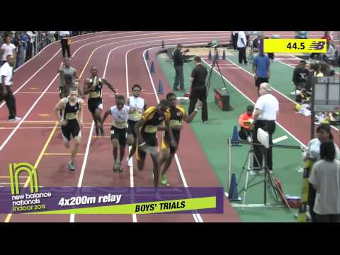 Boys 4x200m Heat 5 - New Balance Indoor Nationals 2012