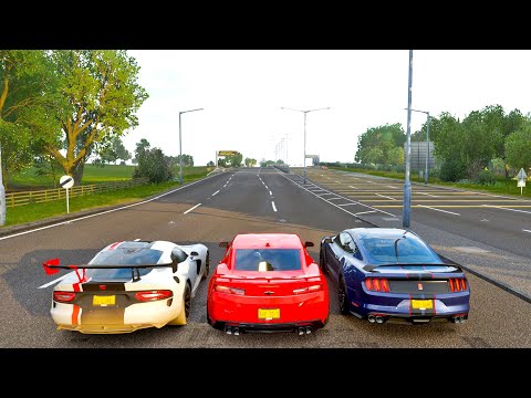 Shelby Mustang GT350R VS Camaro ZL1 Preorder VS Dodge Viper ACR - Forza Horizon 4