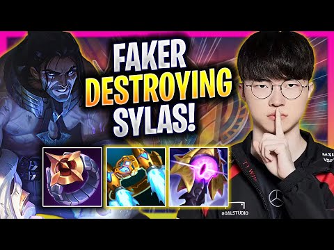 FAKER DESTROYING WITH SYLAS! - T1 Faker Plays Sylas MID vs Irelia! | Season 2025