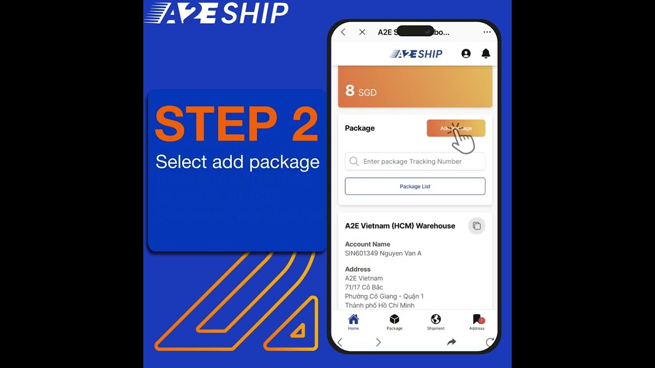 Tutorial: Create a package on A2EShip