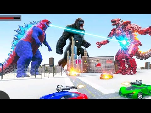 Gorilla Robot Car Games - Robot car transform- android gameplay- big gorilla transform robot
