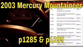 03 Mercury Mountaineer - Ford Explorer P1285 & P1299