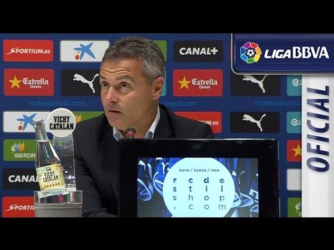Rueda de Prensa de Escribá tras el RCD Espanyol (3-1) Elche CF - HD