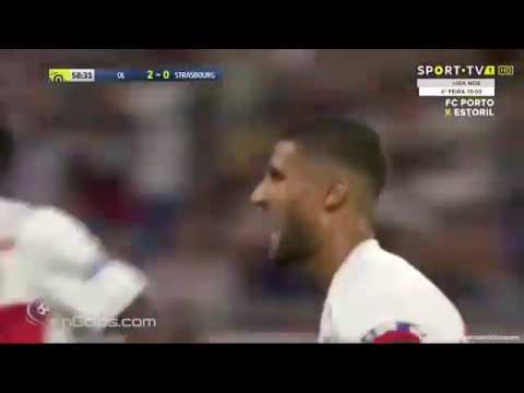 PÉNALTY DE FEKIR CONTRE LE RC STRASBOURG  2-0🔴🔵