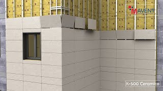 MAVENT FACADE SYSTEMS  K- 500 Ceramica օդափոխվող ֆասադային համակարգ