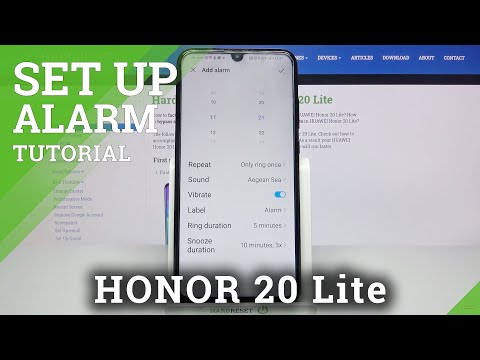 Honor 20 Lite Set Up Alarm Clock
