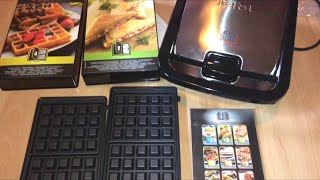 Tefal Snack Collection SW852D Multifunktionsgerät für Waffeln und Sandwiches Unboxing und Anleitung
