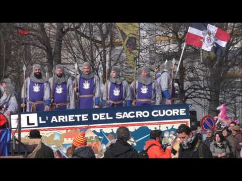 L´Ariete del Sacro Cuore carro da getto - Carnevale Ivrea 2017