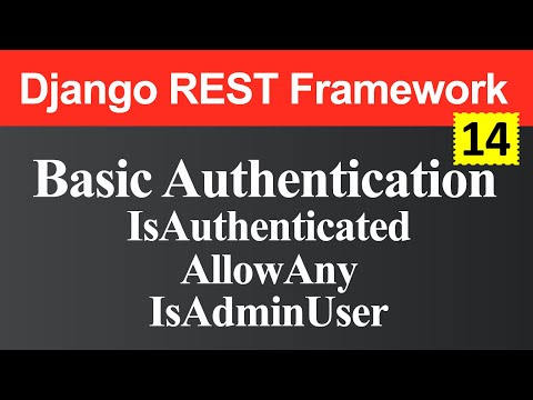 Basic Authentication and Permission Class in Django REST Framework Hindi