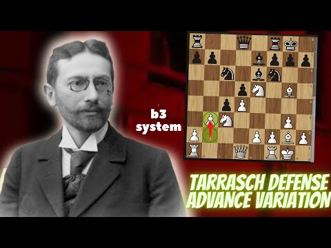 How to play the Tarrasch Defense Correctly -D34 Tarrasch Defense, Advance Variation -b3 continuation