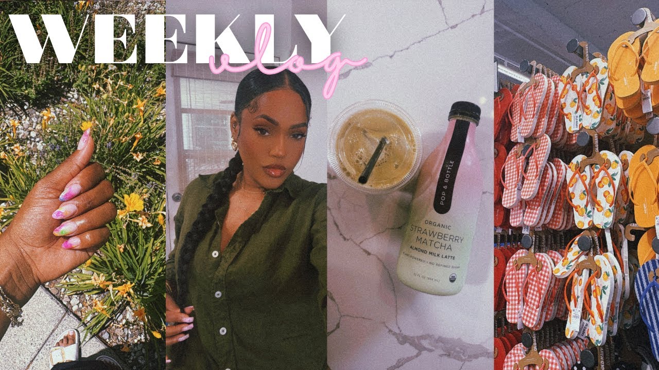 VLOG | SHOPPING FOR A TRIP, NAILS, STRAWBERRY MATCHA & ERRANDS