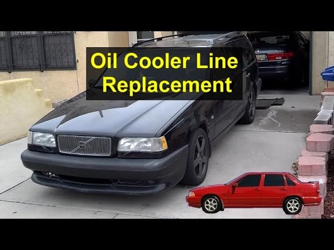 Engine oil cooler line replacement, turbo Volvo 850, S70, XC70, V70 - VOTD