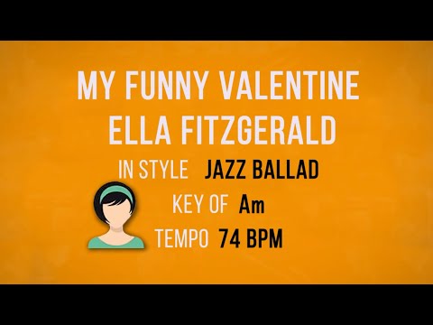 My Funny Valentine - Karaoke Female Backing Track