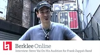 Berklee Online Interview: Steve Vai On His Audition for Frank Zappa&#39;s Band