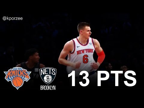 Kristaps Porzingis Full Highlights 2017.12.14 at Nets - 13 Pts, 2 Reb, 4 Ast