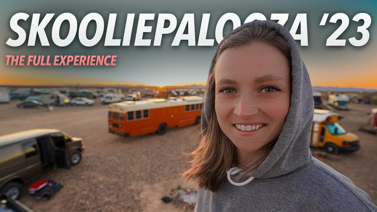 WE CAMPED WITH 1,000 NOMADS (skooliepalooza 2023)