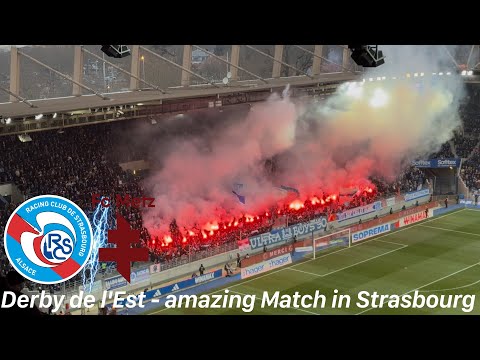 Racing Strasbourg - FC Metz | Pyroshows & Choreo at the Derby de l`Lest at the Stade de la Meinau