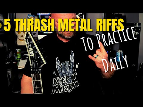 5 Thrash Metal Guitar Riffs To Practice Every Day - Lessons - Metal