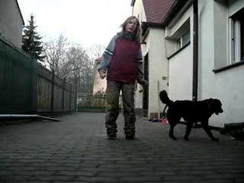 Nicoletta Rauerová and dog Nero