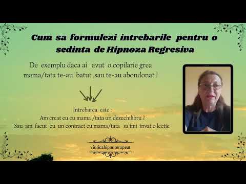 Cum  sa   formulezi intrebarile  pentru  o  sedinta  de #Hipnoza #regresiva
