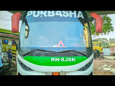 Short tour with purbasha paribahan hino rn8 jsk.....4108..Razzak guru