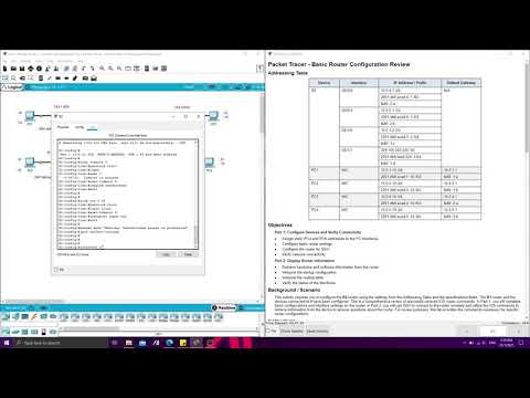 14.3.5 Packet Tracer Basic Router Configuration Review