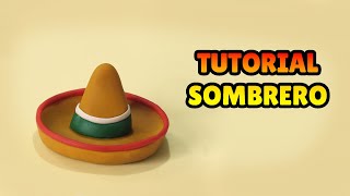 🔴 FAÇA um SOMBRERO - Tutorial Fácil Biscuit, Pasta Americana, Clay ou Plastilina - DIY