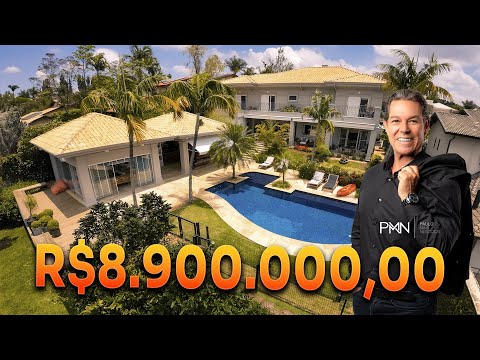 A VISTA MAIS INCRÍVEL DO CONDOMÍNIO, UMA CASA EXUBERANTE QUE ENCANTA EM CADA DETALHE R$8.900.000,00