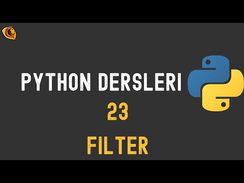Python Dersleri |23- Filter