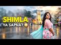 4K Indian AI Art Lookbook Plus Size Indian Beauty Explores Rainy Shimla Filmic Monsoon Journey