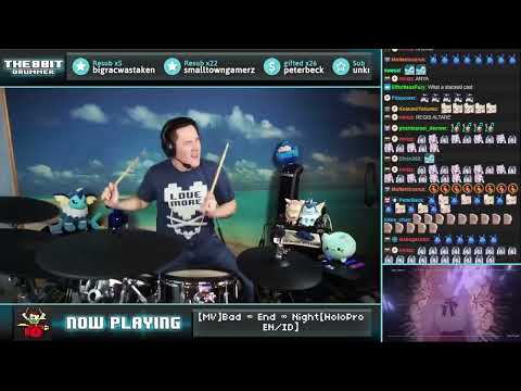 The8BitDrummer // Hitoshizuku×Yama△ - Bad ∞ End ∞ Night (Hololive Production EN/ID cover)