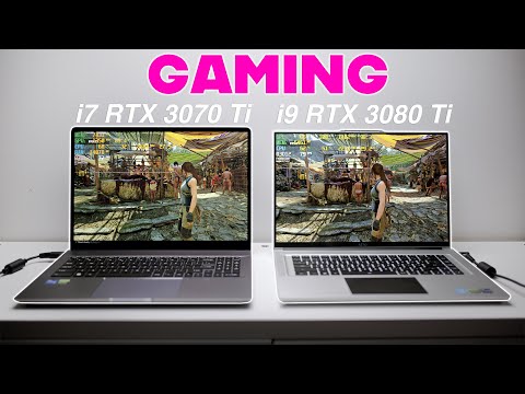 The FASTEST Creator Laptops Gaming Shoot Out - i7 + RTX 3070 Ti v i9 + RTX 3080 Ti