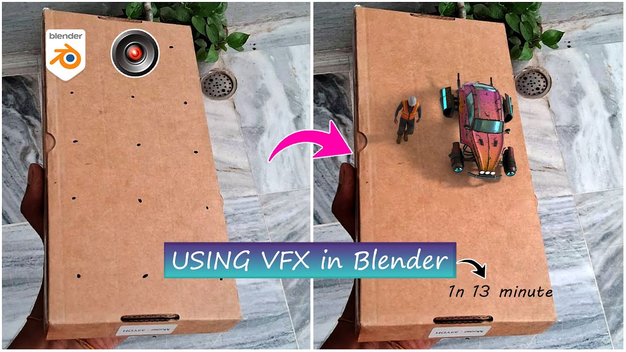 CGI ads using VFX in blender in 13 minute | Blender tutorial #cgi #animation #blender #vfx