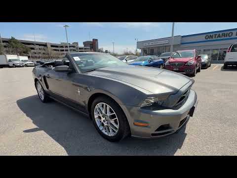 2013 Ford Mustang 2dr Conv V6 Premium in Gray for sale at Ontario Motor Sales in Oshawa, ON