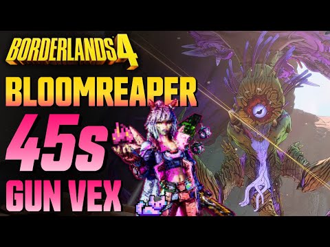 Gun Vex vs BLOOMREAPER The Invincible in 45s | UVH6 True Mode | Borderlands 4 Raid Boss