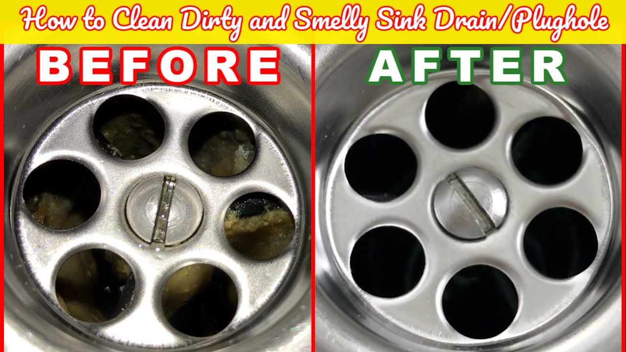 How to Clean Dirty & Smelly Kitchen Sink Drain | Kitchen Sink Cleaning Tips