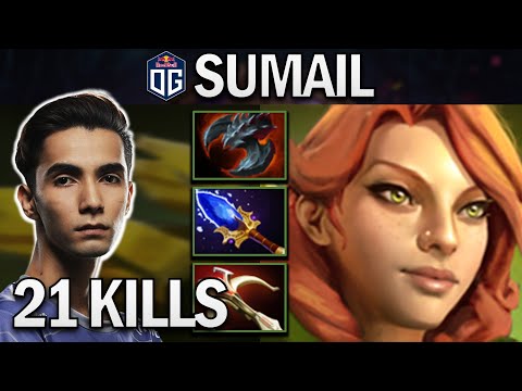 OG.SUMAIL WINDRANGER WITH 21 KILLS - DOTA 2 7.25 GAMEPLAY