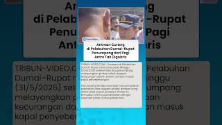 BIKIN GERAM! Antrean Curang di Pelabuhan Dumai Rupat Penumpang dari Pagi Antre Tak Digubris