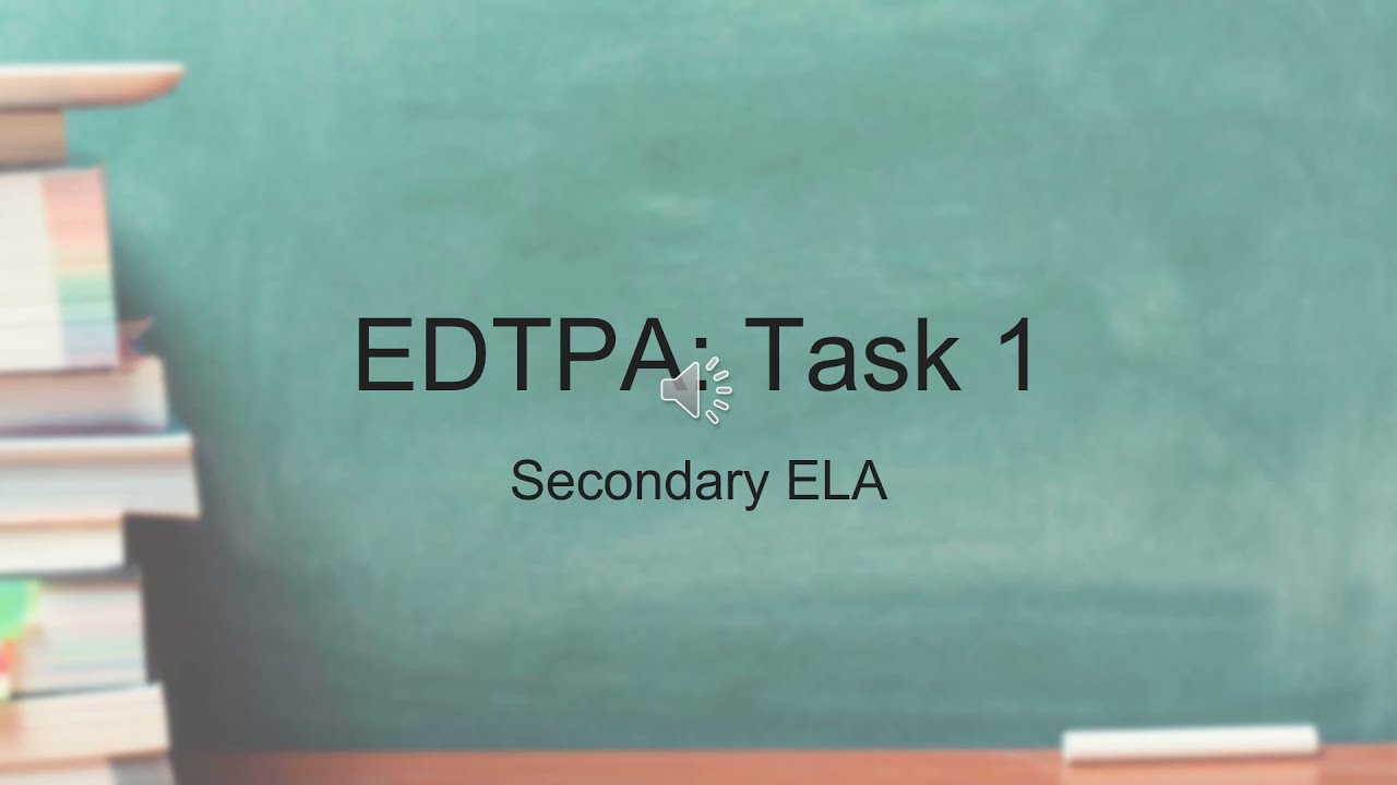 Task 1 Secondary ELA