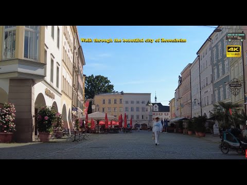 4K Walk through the beautiful city of Rosenheim #X